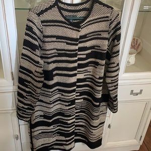 Texture sweater coat